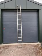 Aluminium schuif ladder 2 X 16 sporten, Ophalen, Gebruikt, 4 meter of meer