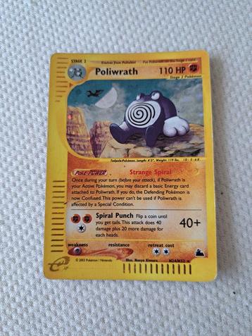 Poliwrath Skyridge - Zeldzame Pokémonkaart! beschikbaar voor biedingen