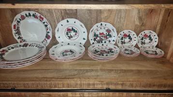 Masons mason christmas village borden kerst kerstservies beschikbaar voor biedingen