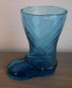 blauw glazen laarsje, Ophalen of Verzenden