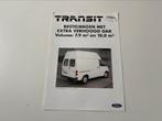 Folder Ford Transit 1987, Verzenden, Zo goed als nieuw, Ford