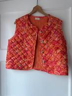 Lief doorgestikt quilted gilet vest jasje Atelier Evene S M, Ophalen of Verzenden, Zo goed als nieuw, Oranje