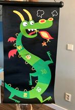 2 magnetische dartborden draak kasteel punten, Ophalen of Verzenden, Gebruikt, Dartbord met pijlen