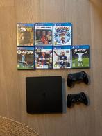 PlayStation 4 met 2 Controllers en Games, Spelcomputers en Games, Spelcomputers | Sony PlayStation 1, Ophalen, Zo goed als nieuw