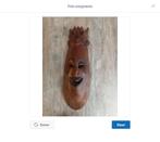 Groot houten Afrikaans masker, Ophalen of Verzenden