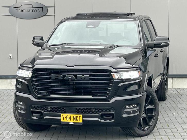 Dodge Ram 1500 Laramie Night Hurricane 420pk BPM Vrij, Auto's, Dodge, Bedrijf, Te koop, RAM 1500, 4x4, ABS, Airconditioning, Apple Carplay
