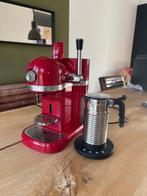 Kitchenaid Nespresso machine + Nespresso melkschuimer, Witgoed en Apparatuur, 1 kopje, Ophalen, Zo goed als nieuw, Combi