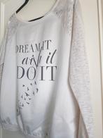 Mooie Top met leuke print
Ruimvallende top met glanzend voor, Ophalen of Verzenden, Maat 38/40 (M), Roze, Lange mouw