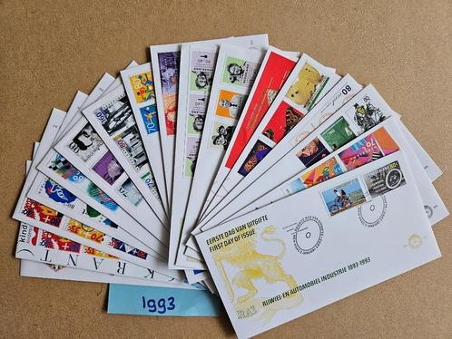 FDC JAAR 1993 - BIJNA COMPLEET - 17 EERSTE DAG ENVELOPPEN, Postzegels en Munten, Postzegels | Eerstedagenveloppen, Onbeschreven