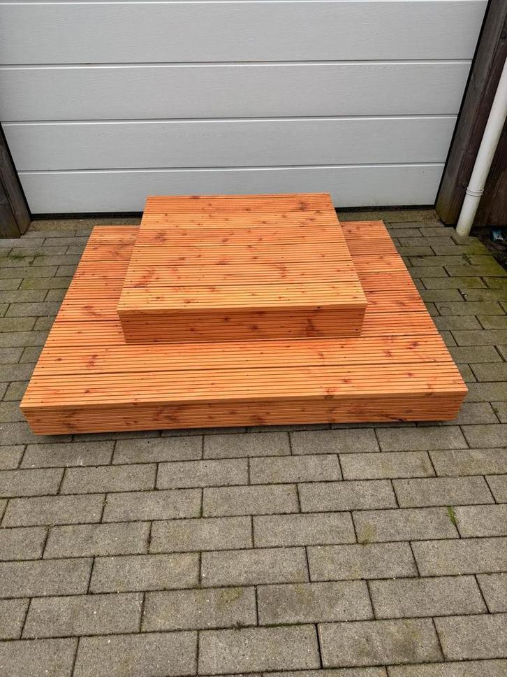 Recreatiewoning opstap, chaletopstap, Tinyhouse, trap,, Tuin en Terras, Terrasdelen en Vlonders, Hout, Ophalen of Verzenden