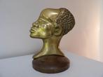 Art Deco Beeld Afrikaanse Man, Brons/Messing, Antiek en Kunst, Ophalen of Verzenden