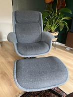 Ikea Fauteuil grijs met voetenbank, Huis en Inrichting, Fauteuils, Ophalen, Zo goed als nieuw, 75 tot 100 cm, 50 tot 75 cm