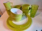 Mepal campingservies Lime - wit, Ophalen, Zo goed als nieuw