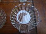 12 vintage persglazen schaaltjes, schelp, Antiek en Kunst, Antiek | Glas en Kristal, Ophalen of Verzenden