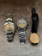 3 oude Heren Horloges, Sieraden, Tassen en Uiterlijk, Horloges | Heren, Staal, Gebruikt, Polshorloge, Ophalen