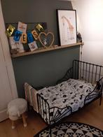ikea minnen meegroeibed zwart, Kinderen en Baby's, Kinderkamer | Bedden, Ophalen, Gebruikt, 70 tot 85 cm, Matras