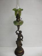 Antieke olielamp Moisson par Ruchot met Kosmos brenner, Antiek en Kunst, Antiek | Lampen, Ophalen of Verzenden