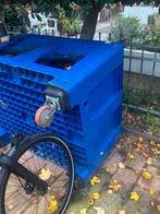 RVS Bak groot op wielen, Ophalen