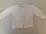 Wit vestje met strikjes maat 80, Ophalen of Verzenden, Zo goed als nieuw, Meisje, Truitje of Vestje