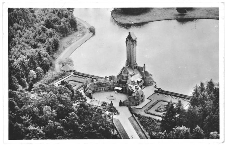 910503 Hoenderloo Otterlo Hubertus Gld 1955 Gelopen met, Verzamelen, Ansichtkaarten | Nederland, Gelopen, Gelderland, 1940 tot 1960