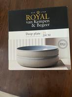 6 Kempen & Begeer Diepe Borden Blauw (AH Actie), Huis en Inrichting, Keuken | Servies, Nieuw, Ophalen of Verzenden, Bord(en), Effen