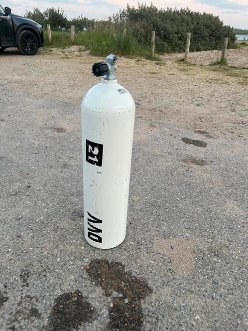 Mes aluminium duikfles cuf80 keur 2026 stage, Watersport en Boten, Duiken, Zo goed als nieuw, Duikfles, Ophalen of Verzenden