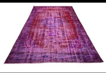 Paars  Wollen  Vloerkleed 300x186cm beschikbaar voor biedingen