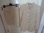 THE BARN linnen mantelpakje:mt 38(zie info), Maat 38/40 (M), Kostuum of Pak, The Barn, Beige
