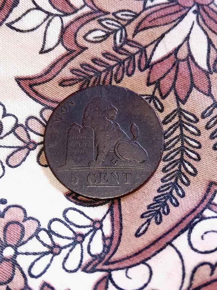 Zeldzame 5 Cent 1861 - Leeuw met Grondwet!, Postzegels en Munten, Munten | Nederland, Losse munt, 5 cent, Koning Willem III, Ophalen of Verzenden