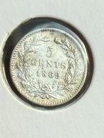5 cent 1869, Postzegels en Munten, Munten | Nederland, Ophalen of Verzenden, Koning Willem III, 5 cent