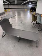 Inklapbaar strandbed 2x, Tuin en Terras, Ophalen, Zo goed als nieuw, Aluminium, Inklapbaar