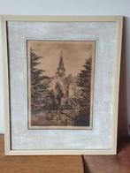 Nic de Carpentier Zaandam Ned H Kerk Noordzijde Bullekerk, Antiek en Kunst, Kunst | Etsen en Gravures, Ophalen