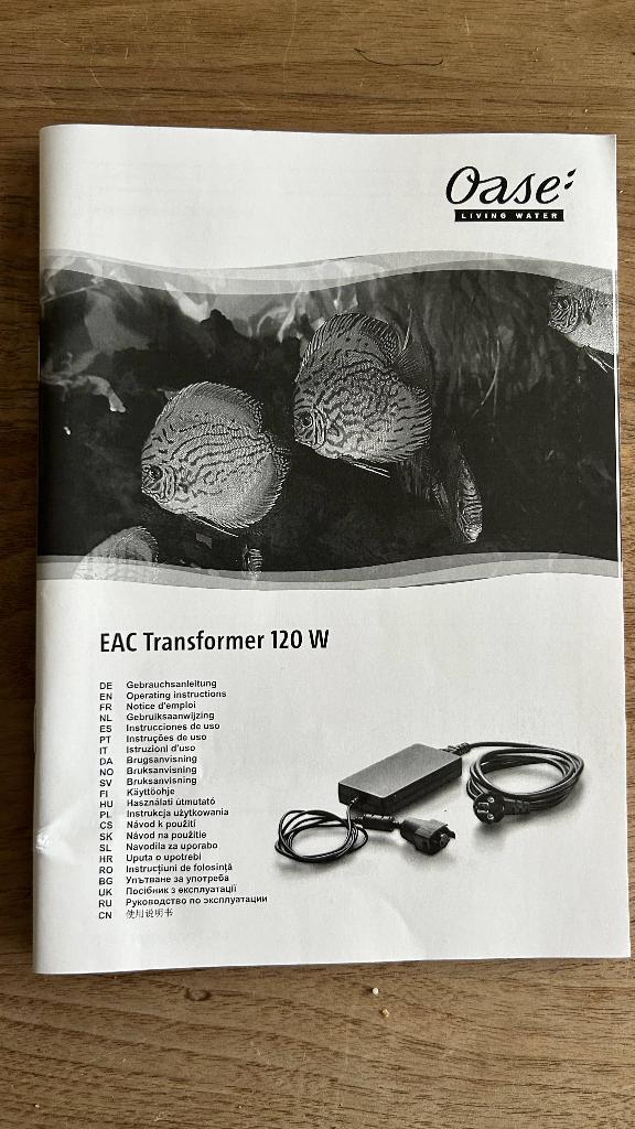 Oase EAC Transformer 120 W, Dieren en Toebehoren, Vissen | Aquaria en Toebehoren, Zo goed als nieuw, Verlichting of Verwarming