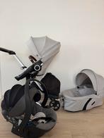 Stokke Xplory V6 Grey Melange 3-in-1 met autostoel, Kinderen en Baby's, Kinderwagens en Combinaties, Ophalen of Verzenden, Zo goed als nieuw