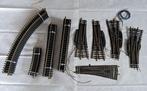 Fleischmann HO 5 stuks wissels en rails nr 6026, 6024, 6001, Gebruikt, Gelijkstroom, Fleischmann, Rails