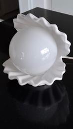 Vintage Keramiek Schelplamp Oester Lamp Met Parel, Ophalen of Verzenden, Zo goed als nieuw, Minder dan 50 cm