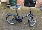 Vouwfiets zwart, werkt niet, is opknapper/onderdelen, kapot!, Fietsen en Brommers, Fietsen | Vouwfietsen, Gebruikt, 16 tot 18 inch
