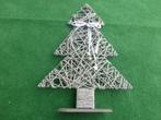 NIEUW 2 mooie kerstdecoratie KERSTBOOM grijs 56 cm, Diversen, Kerst, Ophalen of Verzenden, Nieuw