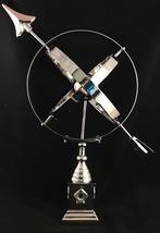 Prachtige zonnewijzer op voet, aluminium-vernikkeld,, Ophalen of Verzenden