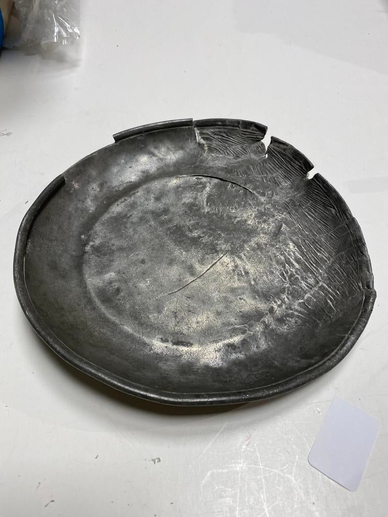 Tinnen bord, Antiek en Kunst, Antiek | Tin, Ophalen of Verzenden