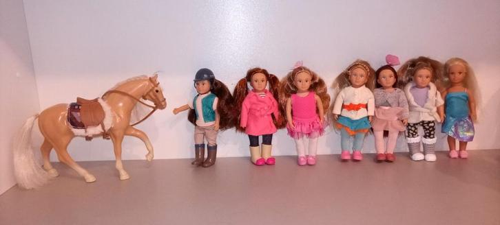 American Girl, Our Generation popjes en paard, Lori dolls, Kinderen en Baby's, Speelgoed | Poppen, Zo goed als nieuw, Overige typen