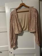 Glitter Jasje - Maat, Kleding | Dames, Jasjes, Kostuums en Pakken, Maat 38/40 (M), Beige, Ophalen of Verzenden, Jasje