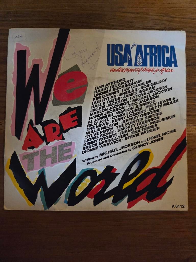 USA for Africa - We are the world, Cd's en Dvd's, Vinyl Singles, Gebruikt, 7 inch, Single, Ophalen of Verzenden