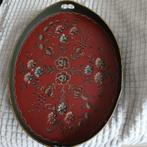 Hindelooper dienblad, Huis en Inrichting, Ophalen of Verzenden, Zo goed als nieuw, Ovaal, Metaal