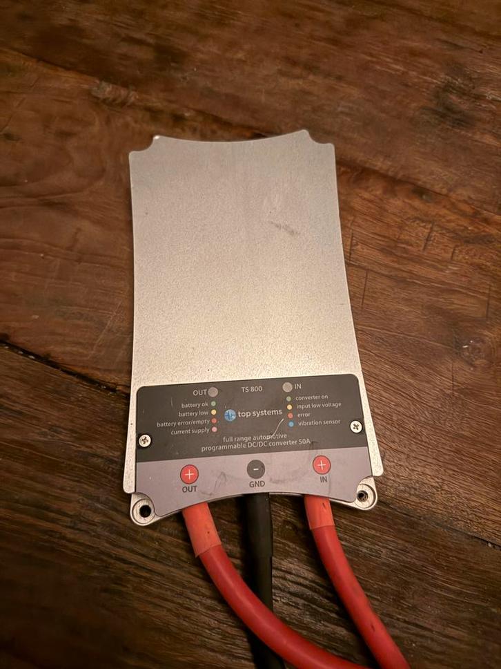 Topsystems TS 800 DC/DC Converter 50A, Auto-onderdelen, Elektronica en Kabels, Universele onderdelen, Gebruikt, Ophalen of Verzenden