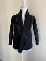 Zwart Ralph Lauren vest met waterval kraag, Maat 38/40 (M), R, Verzenden, Zwart