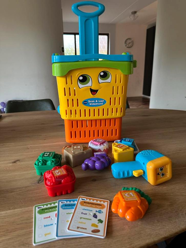 Vtech Winkelmand Interactief - Scan & Leer!, Kinderen en Baby's, Speelgoed | Overig, Gebruikt, Jongen of Meisje, Ophalen