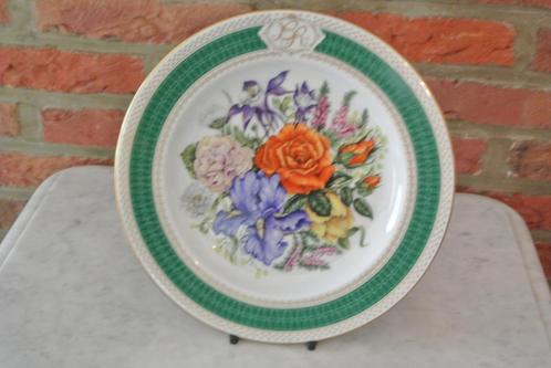 Herdenkingsbord Pors. Bord Bloemen Hare Majesteit (Beatrix), Verzamelen, Koninklijk Huis en Royalty, Zo goed als nieuw, Servies