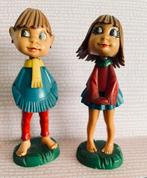 Uit Italie 2 popjes met bewegende hoofdjes- 60-er jaren, Antiek en Kunst, Ophalen