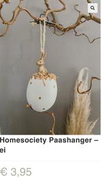 Home Society paasei met gouden haasje, Ophalen of Verzenden, Zo goed als nieuw